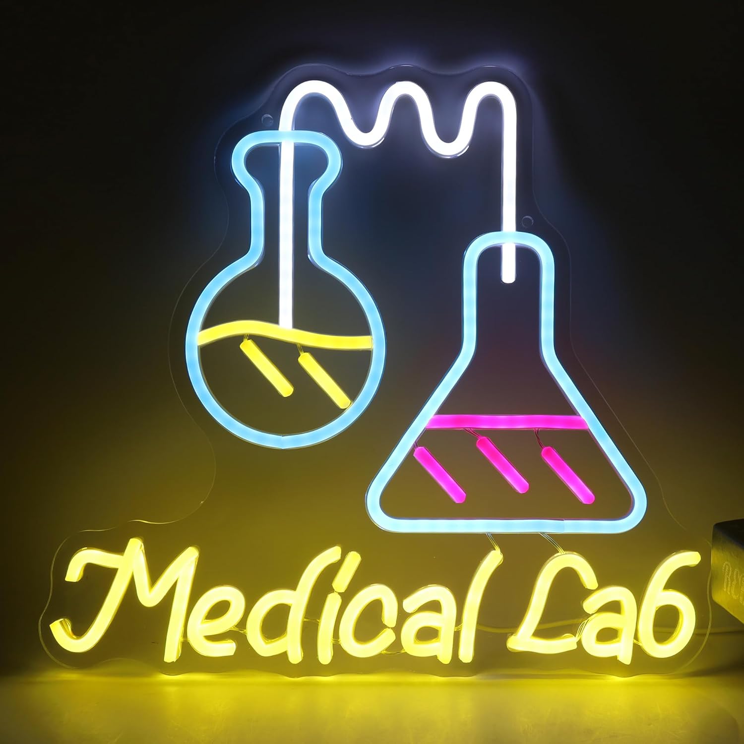 Medical Lab Study - Letreiro de Neon para Laboratório de