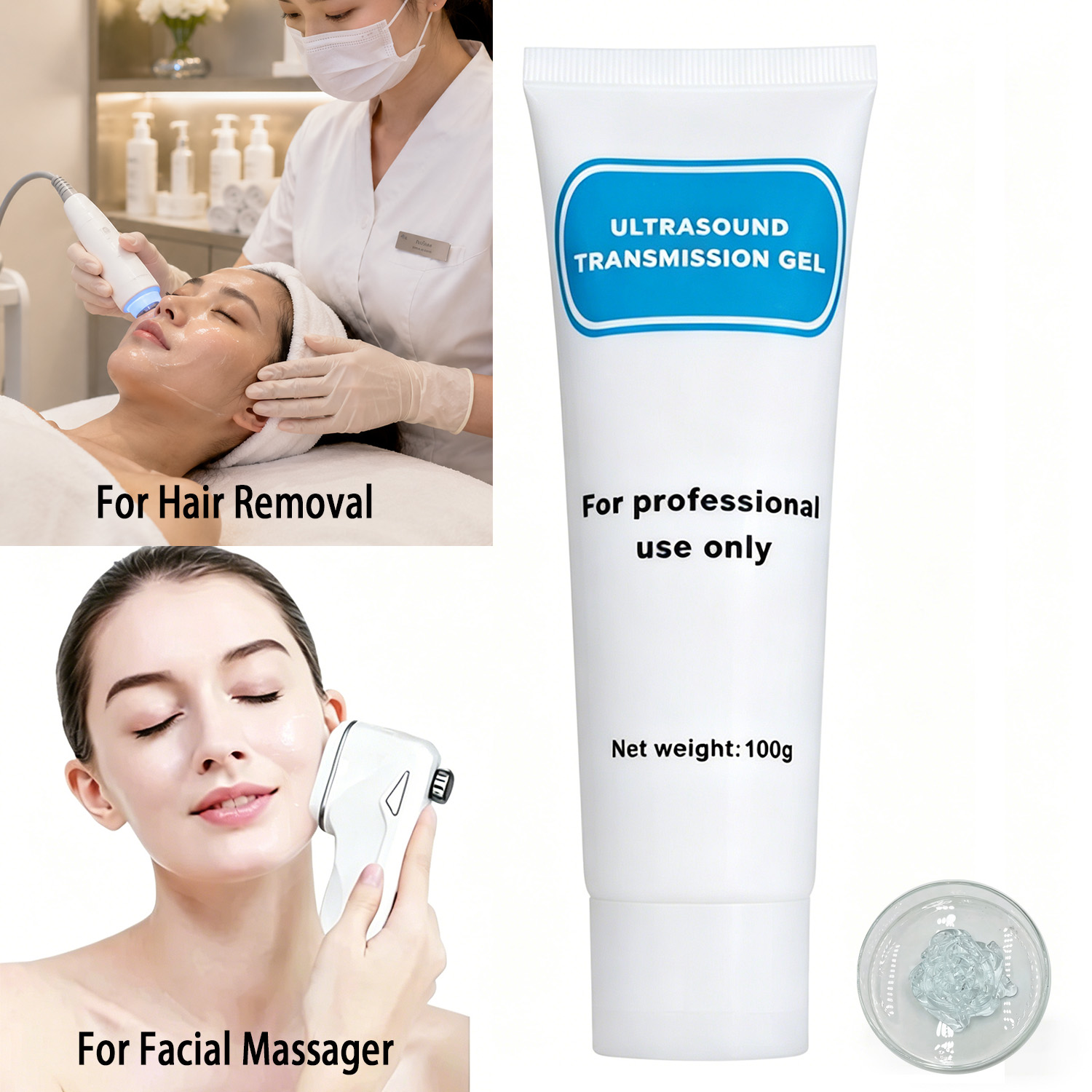 Medical Gel Ultrasound - Gel Lubrificante para Remoção de Pelos