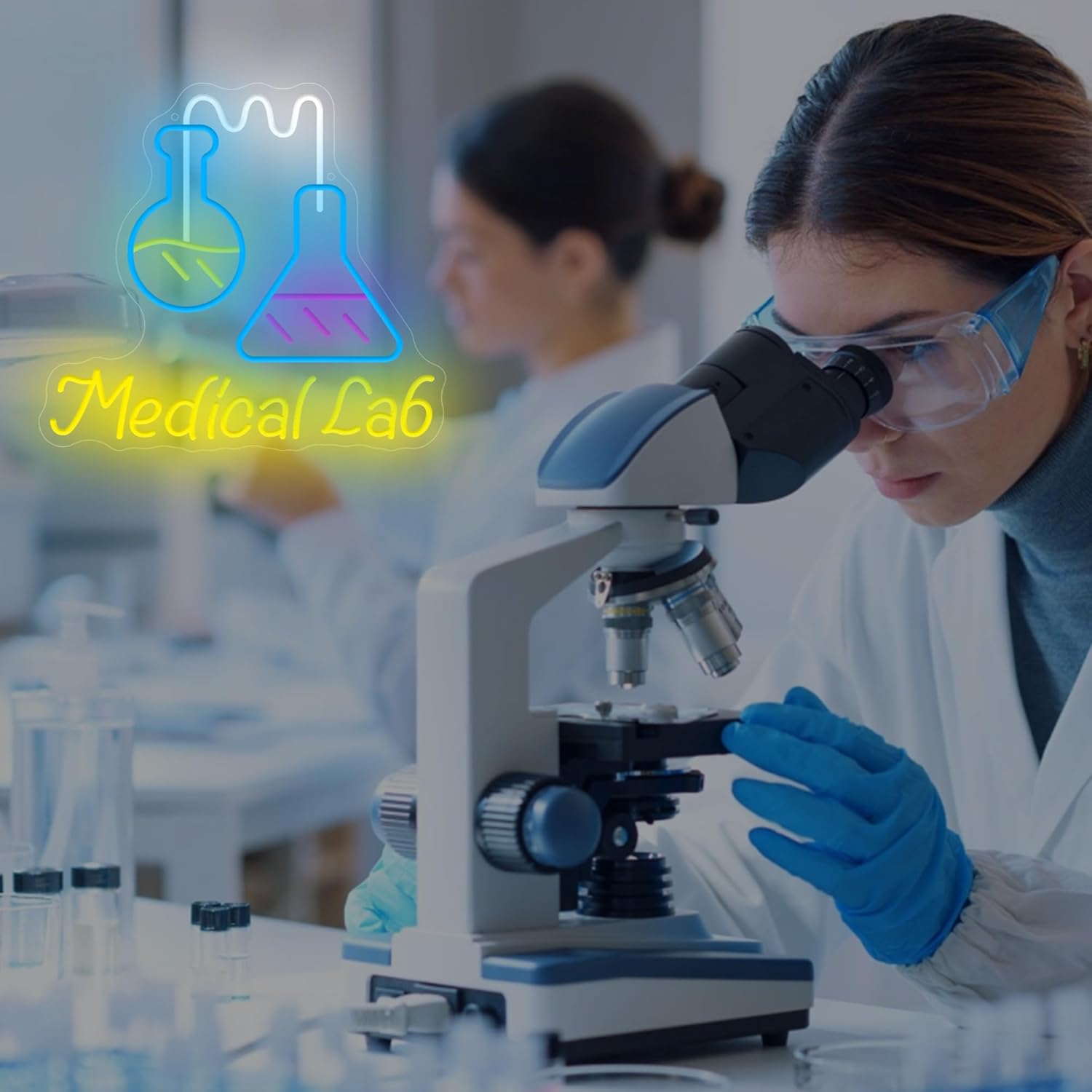 Letreiro de Neon para Laborató - Medical Lab Study avaliação e preço