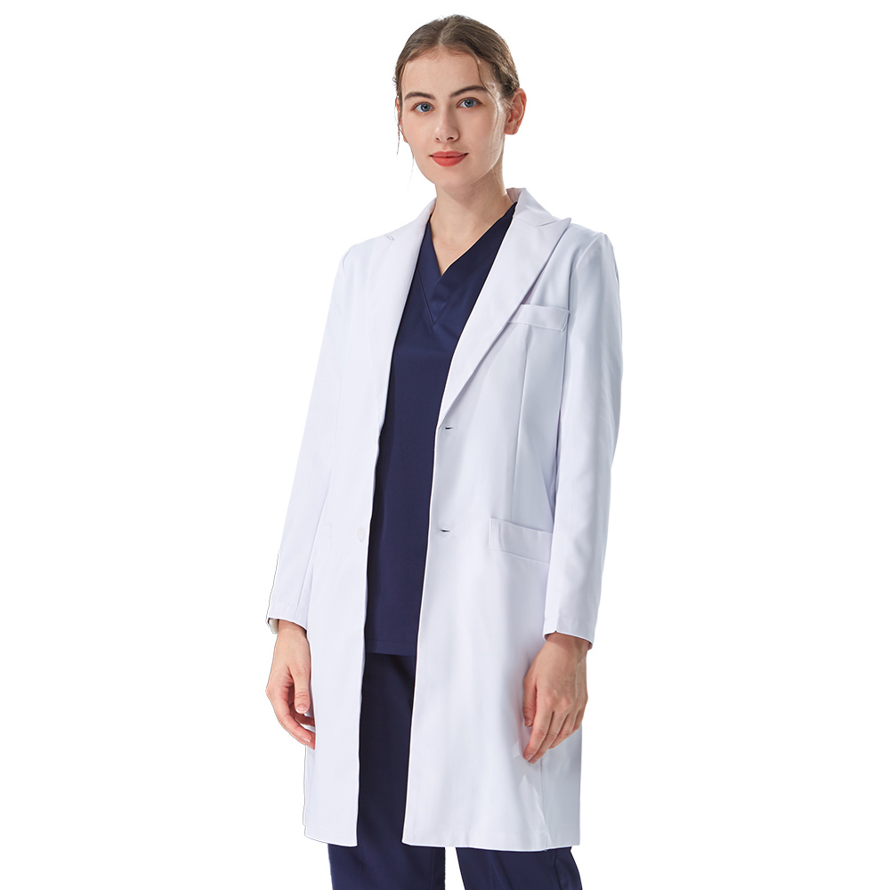 Jaleco Branco Feminino com Gol - Medical Lab Work avaliação e preço
