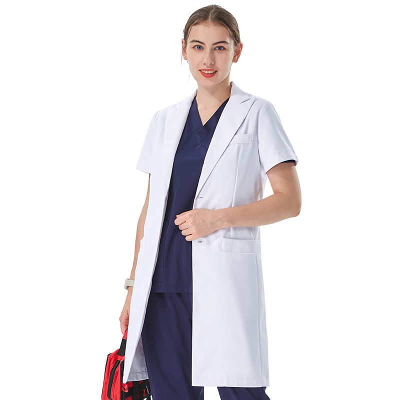 Jaleco Branco Feminino com Gol - Medical Lab Work avaliação e preço